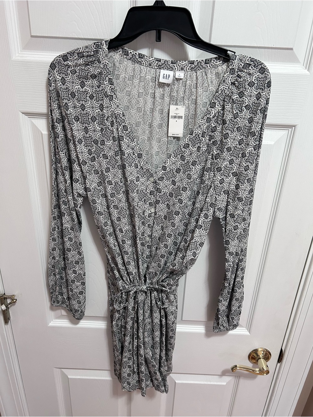 GAP Women's Black & White Patterned romper